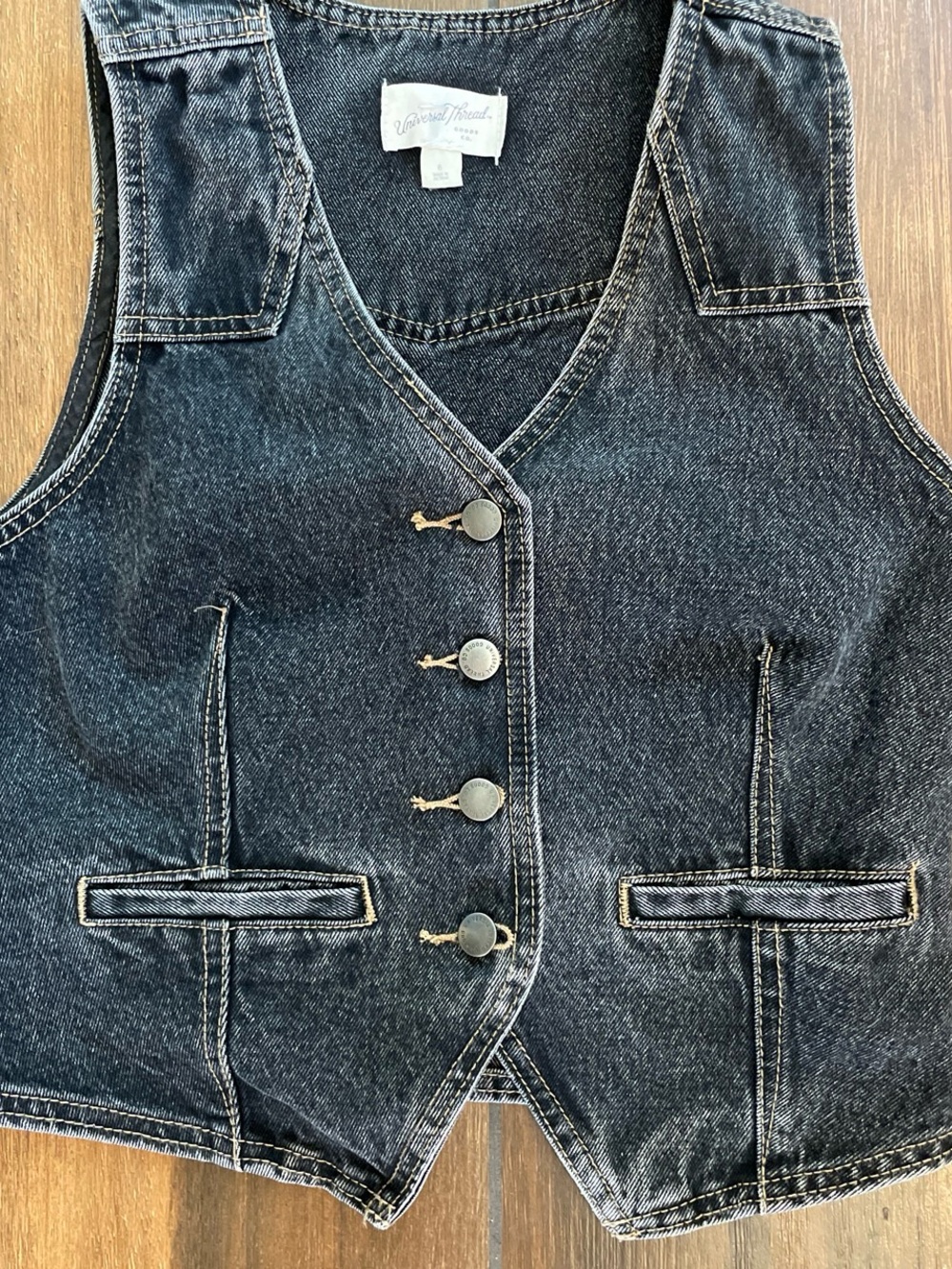 Denim Vest - Black Women Jeans Vest
